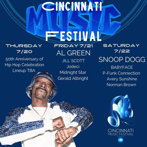 Thursday, July 25: Kid Capri, Slick Rick and EPMD · Friday, July 26: Maxwell; Earth, Wind & Fire; RBRM (Ronnie, Bobby, Ricky and Mike of New . . Jazz festival cincinnati 2023 lineup